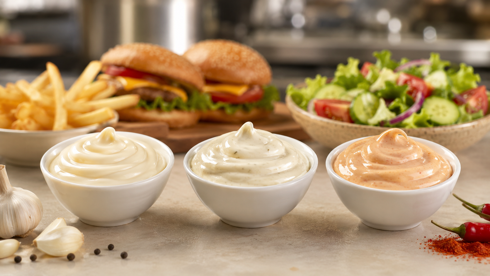 Custom Mayonnaise Sapores pro Modo et Foodservice Emptores